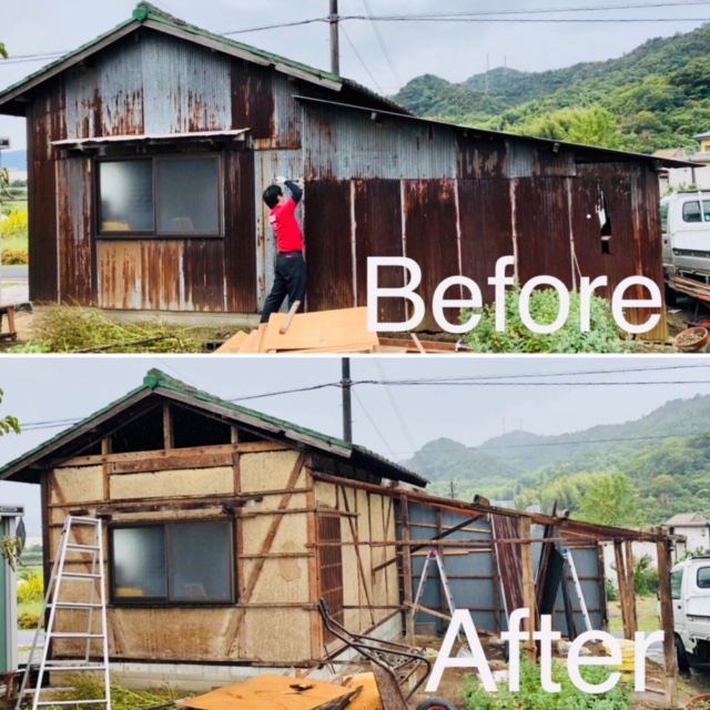 農機具小屋解体